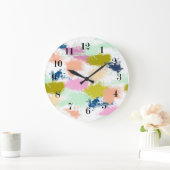 ストローク絵を描、 ラージ壁時計 (ホーム)