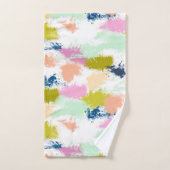 ストローク絵を描、油絵を描 バスタオルセット (ハンドタオル)