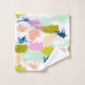 ストローク絵を描、油絵を描 バスタオルセット (ウォッシュタオル)