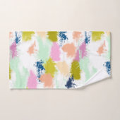 ストローク絵を描、油絵を描 バスタオルセット (ハンドタオル)