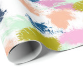 ストローク絵を描、油絵を描 ラッピングペーパー (ロールコーナー)