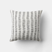 ストローク色彩の鮮やか水彩白黒パターン クッション (裏面)