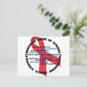 ストローク認識度および予防はがき ポストカード (スタンド正面)