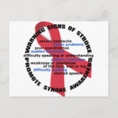 ストローク認識度および予防はがき ポストカード (正面)
