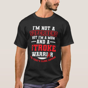 ストローク認識度サバイバーヒーロおもしろいストロング戦士 Tシャツ