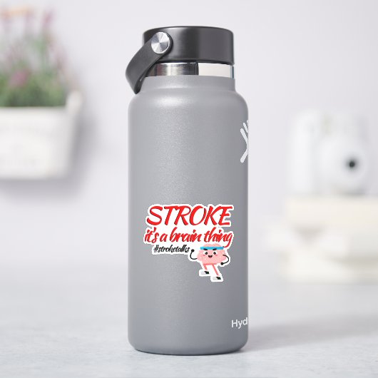 ストローク認識度ステッカー – 脳の事 シール (HydroFlask)