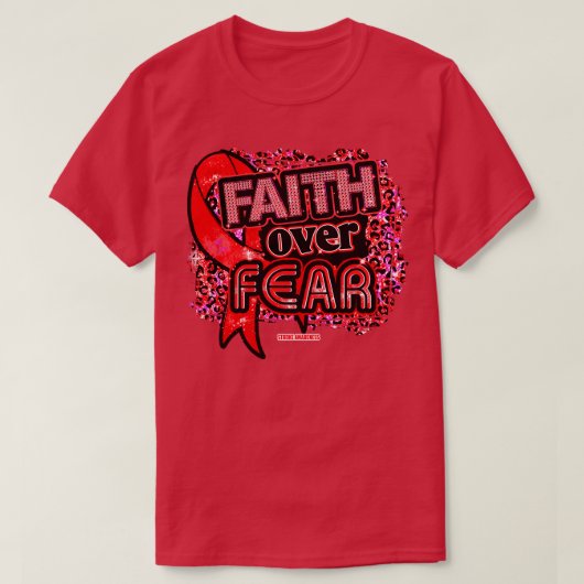 ストローク認識度リボン信仰オーバー恐怖レオパードGi Tシャツ (デザイン正面)