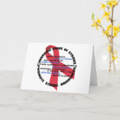 ストローク警告標識グリーティングカード カード (黄色い花)