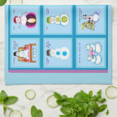 ストローク違うスノーフォークキッチンタオル キッチンタオル (折り畳み)