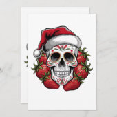 ストローサンタ・デイ・オブ・デッド シーズンカード (正面/裏面)