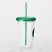 ストローパーソナライズされたでロゴを最小不要 アクリルタンブラー (右)