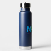 ストロー付きニューワールドコーラレウォーターボトル（海軍） ウォーターボトル (右面)