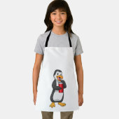 ストロー付き飲料用カップ付ペンギン エプロン (インサイチュ)