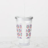 ストロー付アクリルタンブラー アクリルタンブラー (右)