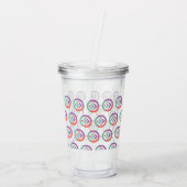 ストロー付アクリルタンブラー アクリルタンブラー (裏面)