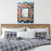 ストロー式鏡枠， 1670-80 キャンバスプリント (インサイチュ (寝室))