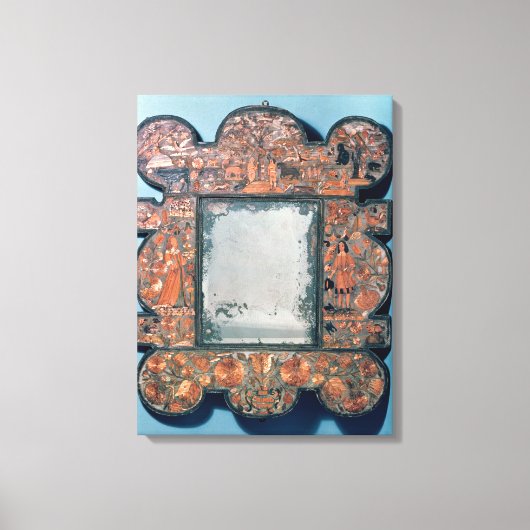 ストロー式鏡枠， 1670-80 キャンバスプリント (正面)