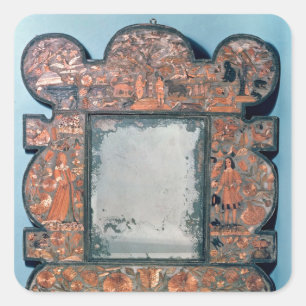 ストロー式鏡枠, 1670-80 スクエアシール