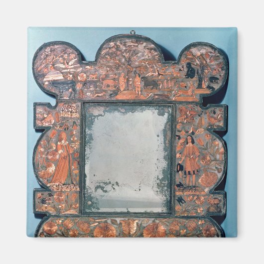 ストロー式鏡枠， 1670-80 マグネット (正面)