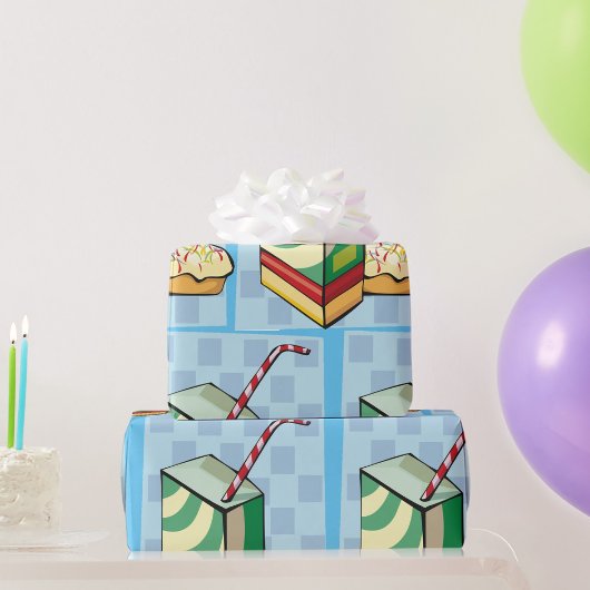 ストロー掛け紙 ラッピングペーパー