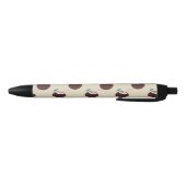 ストロー模様のココナッツカクテル – 夏のビーチ 黒ボールペン (ボトム)