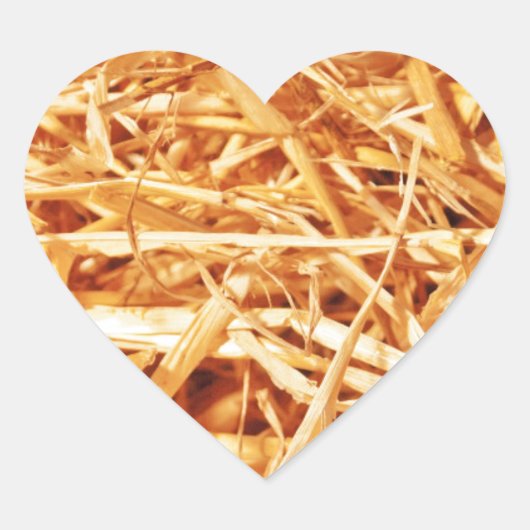ストロー、抽象デザイン ハートシール (正面)