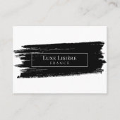 ストロ絵を描ックはショッピング挿入カードに感謝 名刺 (正面)