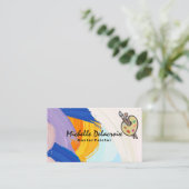 ストロ絵を描ック | アートブラシとパレット 名刺 (スタンド正面)