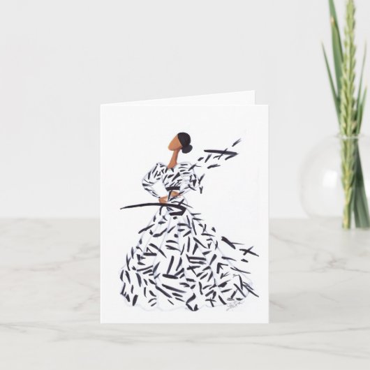 ストロ絵を描ック サンキューカード (正面)