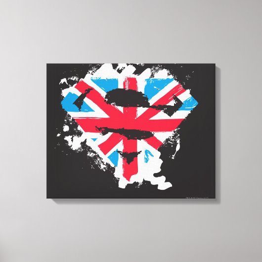ストロ絵を描ックBritish Sシールド キャンバスプリント (正面)
