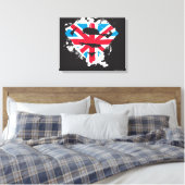 ストロ絵を描ックBritish Sシールド キャンバスプリント (インサイチュ (寝室))