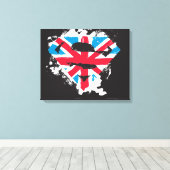 ストロ絵を描ックBritish Sシールド キャンバスプリント (インサイチュ (ウッドフロア))