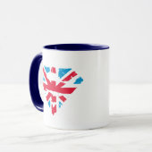 ストロ絵を描ックBritish Sシールド マグカップ (正面左)