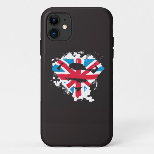 ストロ絵を描ックBritish Sシールド Case-Mate iPhoneケース (裏面)