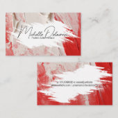 ストロ絵を描ークとテクスチャ | クリエイティブ芸術的 名刺 (正面/裏面)