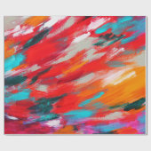 ストロ絵を描ークのパターン ラッピングペーパー (フラット)