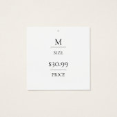 ストロ絵を描ークのモダンホワイトプライスラベル (裏面)