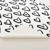 ストロ絵を描ークハートパターン シェルパブランケット (3/4)