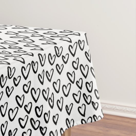ストロ絵を描ークハートパターン テーブルクロス (インサイチュ)