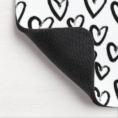 ストロ絵を描ークハートパターン マウスパッド (コーナー)