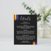 ストロ絵を描ークプライドフラ結婚グの詳細 エンクロージャーカード (スタンド正面)