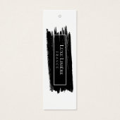 ストロ絵を描ークモダンブラック&ホワイト・サイズ価格ラベル (正面)