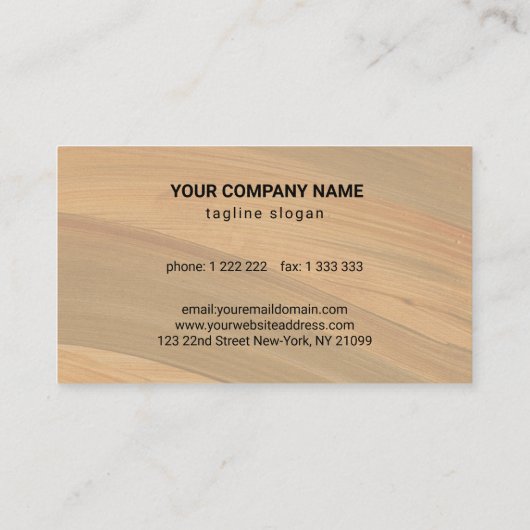 ストロ色彩の鮮やかークベージュフレーム 名刺 (裏面)