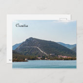 ストンの壁 - クロアチア、ダルマチア ポストカード (正面/裏面)