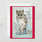 ストンキャットヴィンテージバレンタイン シーズンポストカード (正面/裏面)