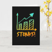 ストンクス株式市場のフおもしろいァイナンス·トレーダー カード (黄色い花)