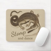 ストンプとダンスCC0895ワイルドハッピーワニ マウスパッド (マウス)