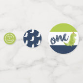 ストンプアンドチョンプ恐竜第1誕生日グリーンディノ コンフェッティ (裏面)