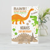 ストンプオンオーバーディオナンス誕生日招待状 招待状 (スタンド正面)