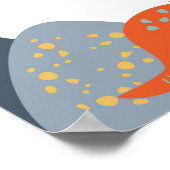 ストンプチョンプラー恐竜誕生日ウェルカムサイン ポスター (角)